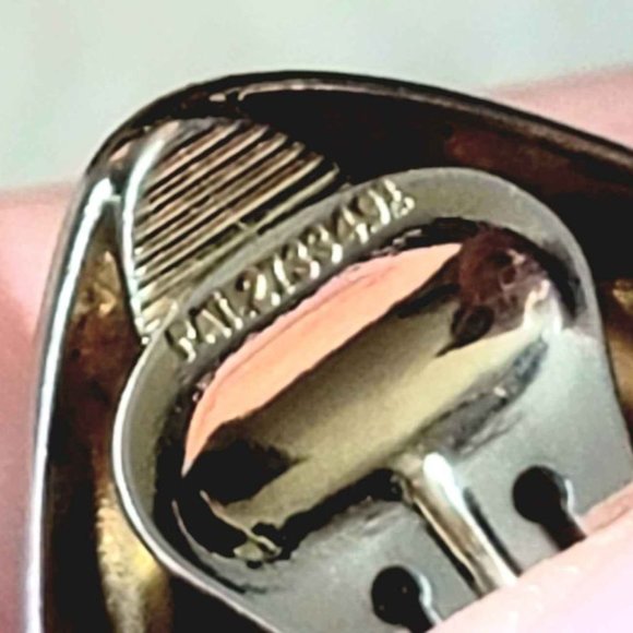 Authenticated Preowned Christian Dior Vintage Gold Tone Pyramid Clip Earring - Picture 6 of 10